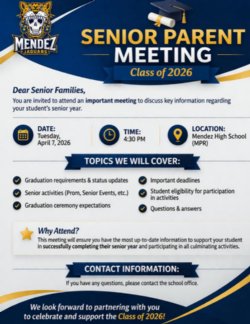 Flyer for Senior Parent Meeting